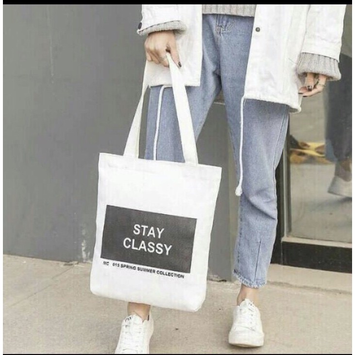 TÚI TOTE ĐEO CHÉO STAY CLASSY PHONG CÁCH HÀN QUỐC