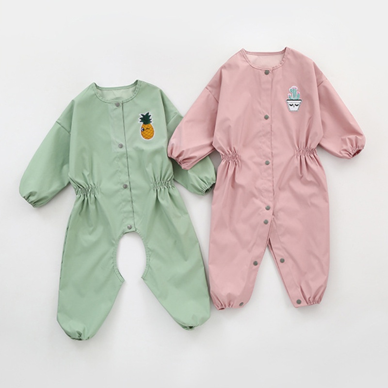 Tạp Dề Vẽ Tranh Tay Dài Chống Thấm Nước Dành Cho Trẻ Em