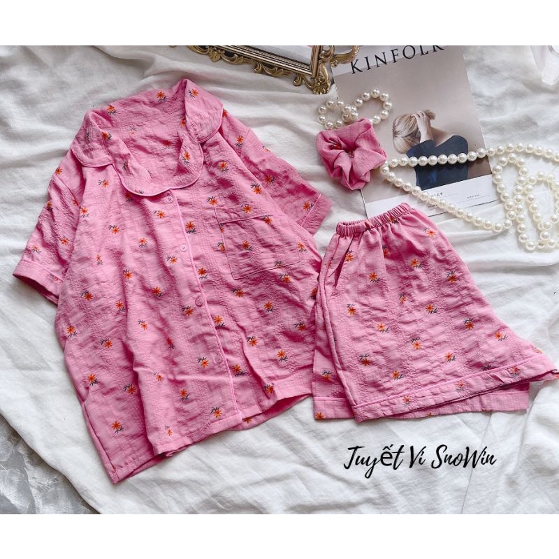 Đồ pyjama đùi, chất xô đũi siu mát 😍 | BigBuy360 - bigbuy360.vn