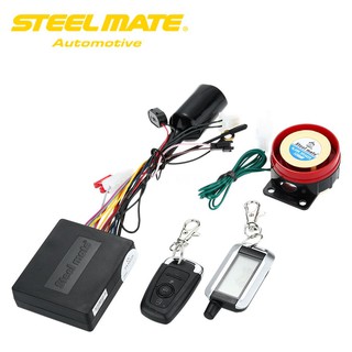 Hệ thống cảnh báo xe máy Steelmate 986XO 2 chiều Động cơ khởi động ECU chống nước với máy phát LCD Hệ thống an ninh xe m