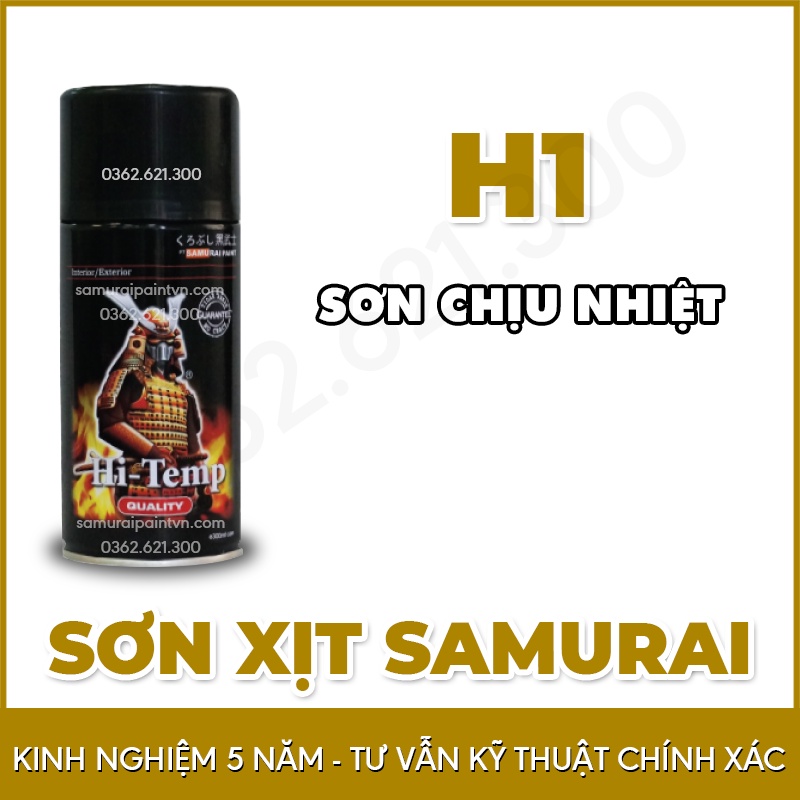 Chai sơn chịu nhiệt samurai h2 - h1 - ảnh sản phẩm 1