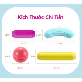 Bộ xếp hình nam châm thế hệ mới, đồ chơi lắp ghép từ tính tư duy logic cho bé 64 chi tiết - Đồ chơi phát triển trí tuệ