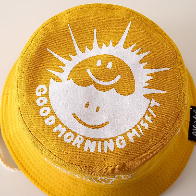 Nón tai bèo in chữ thời trang cho bé