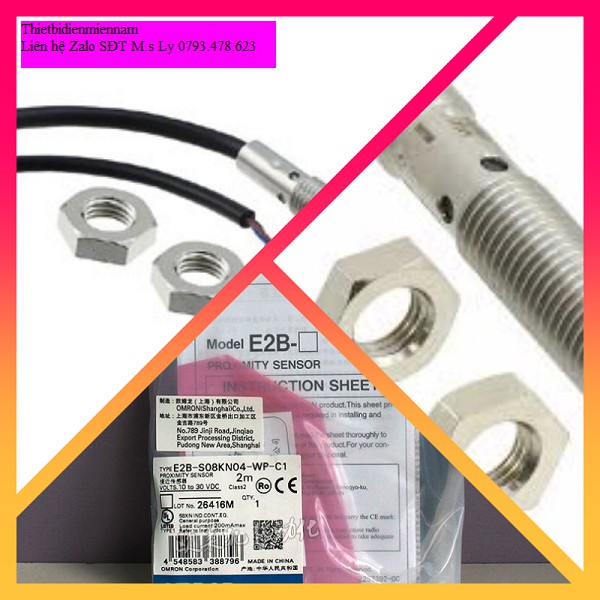 Cảm biến quang Omron E2B-S08KN02-WP-C1 2M
