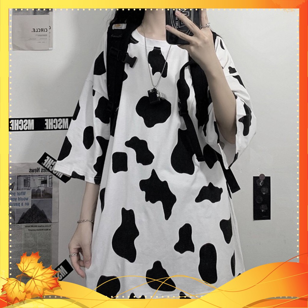 Áo Thun Unisex 🌸Áo Phông Bò Sữa 🌸Dáng Rộng-Tay Lỡ-Chất Liệu phông Mềm Mại cực kỳ dễ thương Mã TT01 | BigBuy360 - bigbuy360.vn