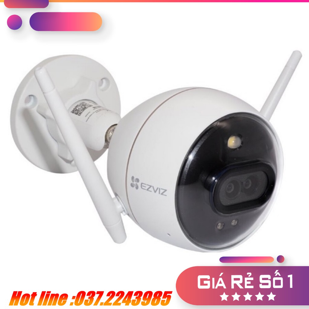 Camera ngoài trời Ezviz C3X  2M 1080P AI , mắt kép , có màu ban đêm | BigBuy360 - bigbuy360.vn