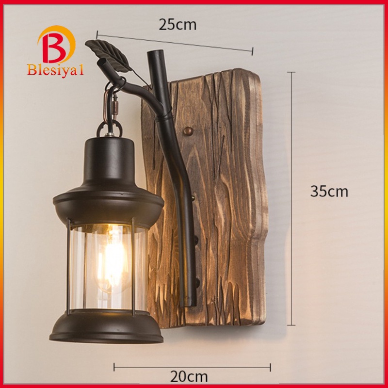 [BLESIYA1] Retro Wall Lamp Fixture Sconce E27 Light Home Loft Restaurant Bar Decor