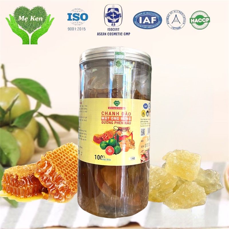 Chanh đào ngâm mật ong rừng mẹ ken