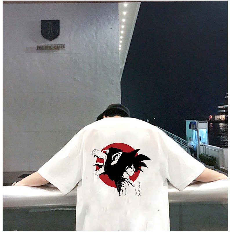 Áo thun unisex form rộng Goku phong cách  Nhật Bản vải dày mịn 2020T2411