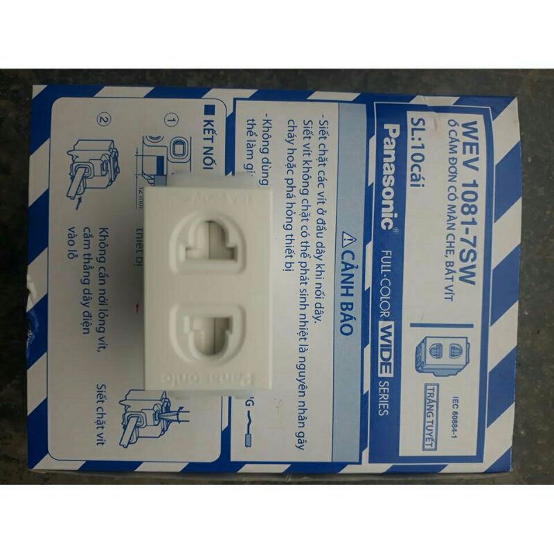 Hạt ổ cắm panasonic 1081-7sw( 1 hạt)
