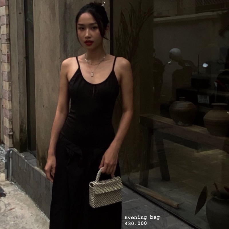 Lily Mini Evening Bag | Túi Cầm Tay Đáy Hộp Công Sở Đi Làm Đi Chơi Sang Trọng