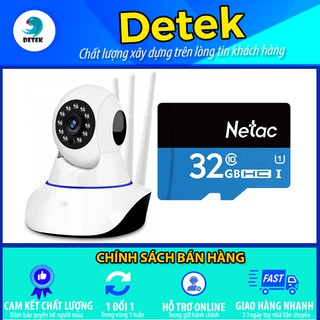Camera IP Yoosee X8100 phiên bản 3 Ăngten kèm thẻ nhớ Netac chuyên dụng Class 10 32GB