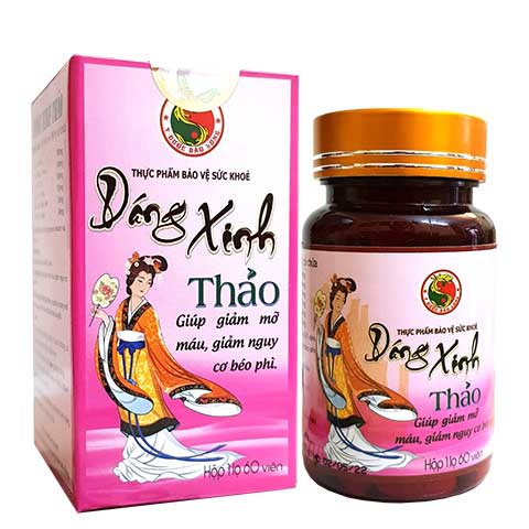 Dáng Xinh Thảo, hỗ trợ giảm cân, giảm mỡ bụng, lấy lại eo thon dáng gọn-y dược Bảo Long