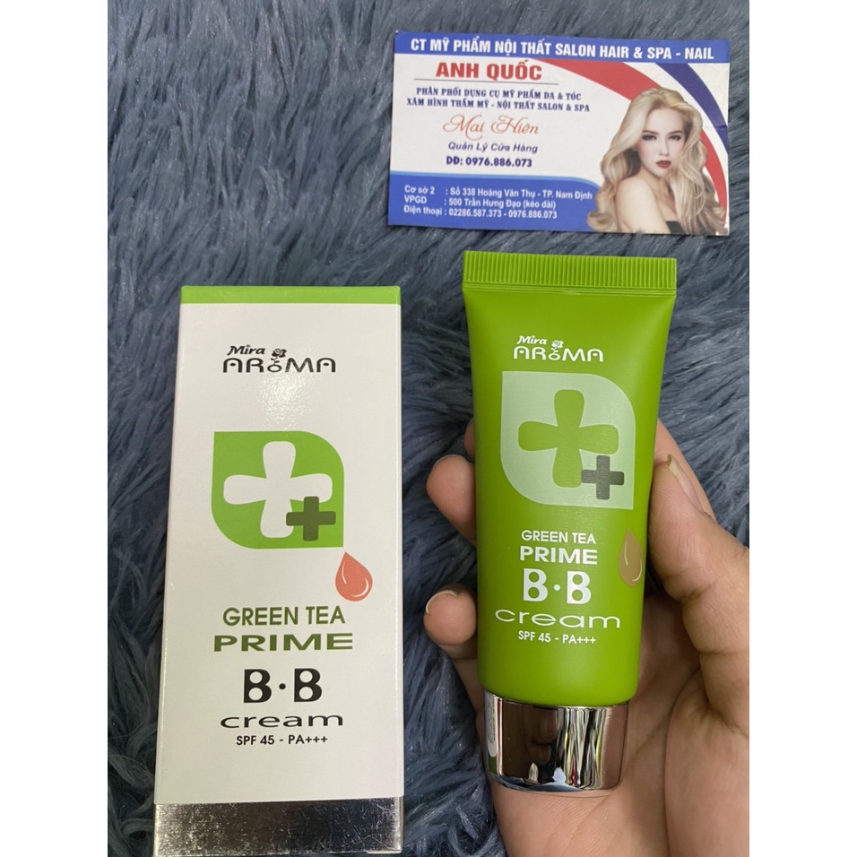 KEM NỀN MIRA GREEN TEA PRIME BB CREAM TRÀ XANH 30ML