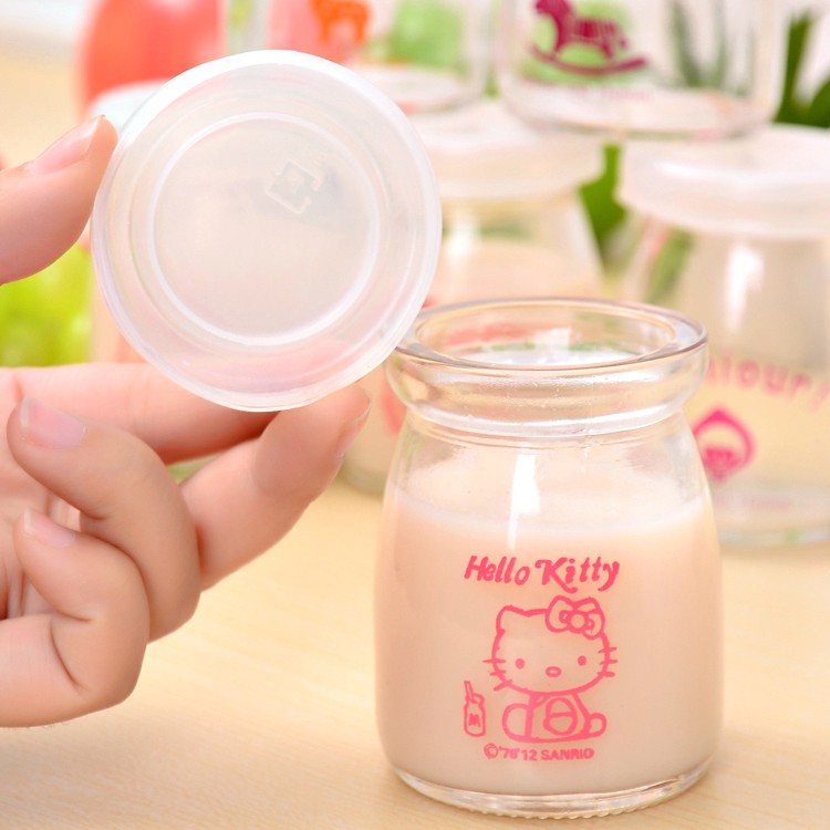 Hũ thủy tinh [RẺ VÔ ĐỊCH] Hũ thủy tinh trong (không hình) 100ml làm sữa chua . Bả - SMARTCIT T3S1