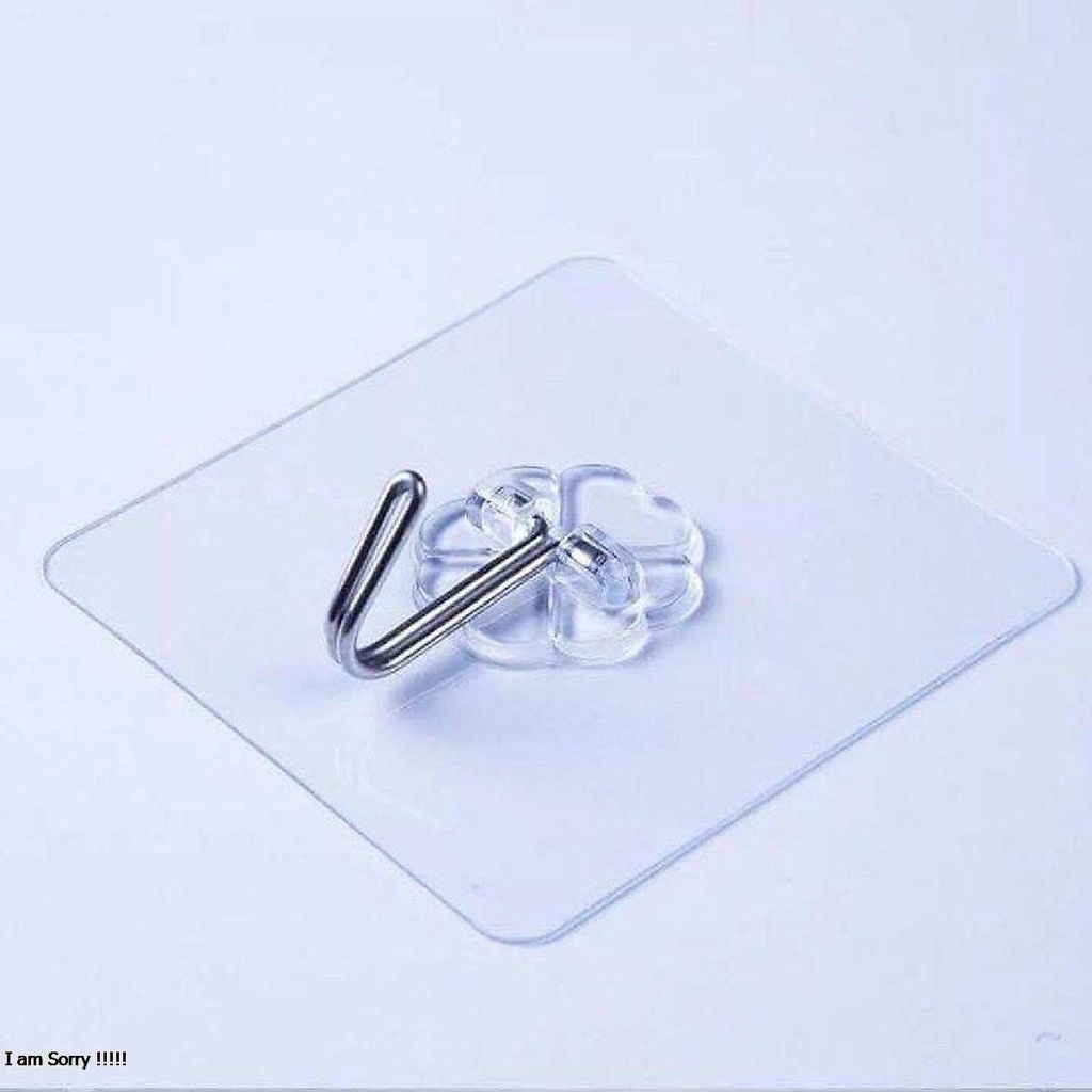 Móc Dán Tường Siêu Dính Trong Suốt Chịu Lực Tốt Treo Tường Chắc Chắn 6x6 cm