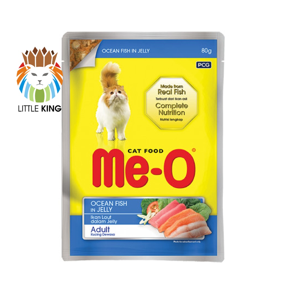 Pate mèo Me-o 80g, thức ăn dinh dưỡng, súp cho mèo con, mèo lớn đầy đủ dinh dưỡng Little King pet shop