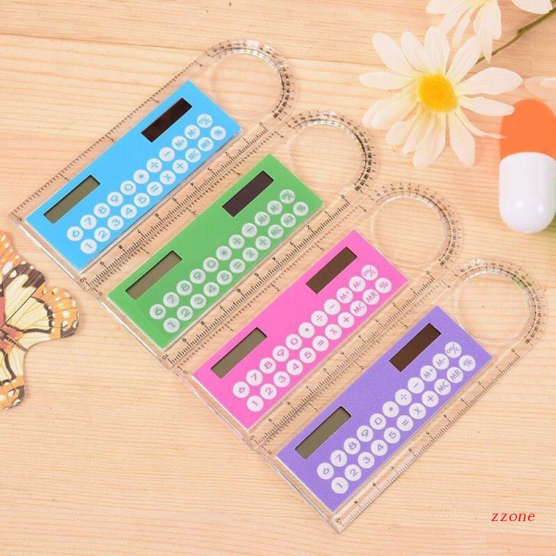 Máy Tính Đa Năng 8 Chữ Số Kèm Thước Đo Tiêu Chuẩn Cơ Bản Dành Cho Người Lớn Và Trẻ Em