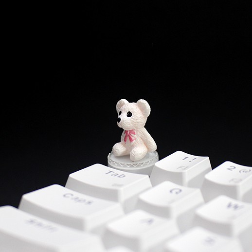 Keycap lẻ hình Gấu Teddy nhỏ siêu dễ thương( Keycap Artisan )