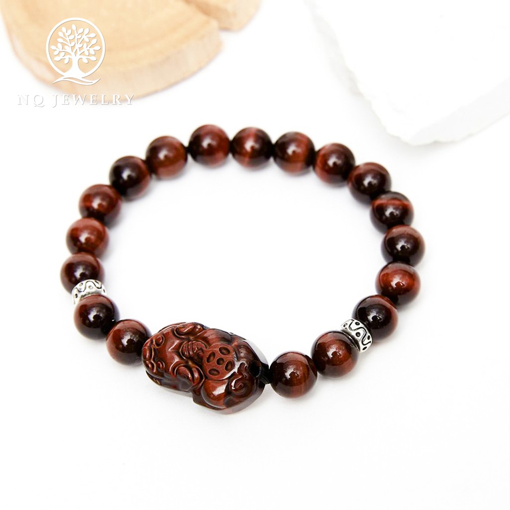 Vòng tay phối charm tỳ hưu đá - NQ Jwerly