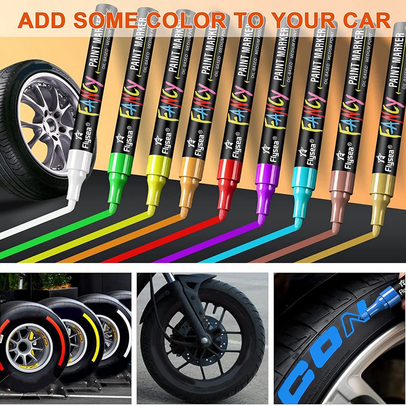 Set 20 Bút Lông Đánh Dấu Chống Nước Mau Khô Không Phai Màu Lâu Trôi