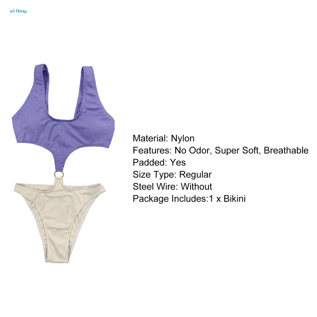 Allbuy Bodysuit Bơi Kết Cấu Tinh Tế