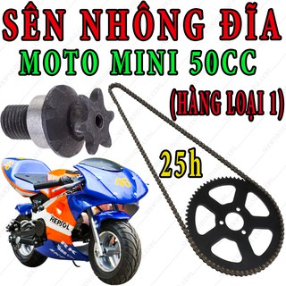 Nhông sên dĩa moto mini 50cc | Phụ tùng xe ruồi