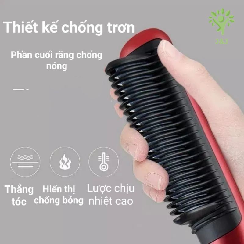 Lược Điện Chải Thẳng Tóc Padabanic Chuyên Nghiệp Và Tiện Lợi Máy Uốn Duỗi Tóc Ép Tóc