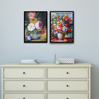 Combo 2 khung hình kính 21x30cm treo tường 3D cao cấp tặng kèm đinh treo tranh - Khung Hình Phạm Gia PGTK11
