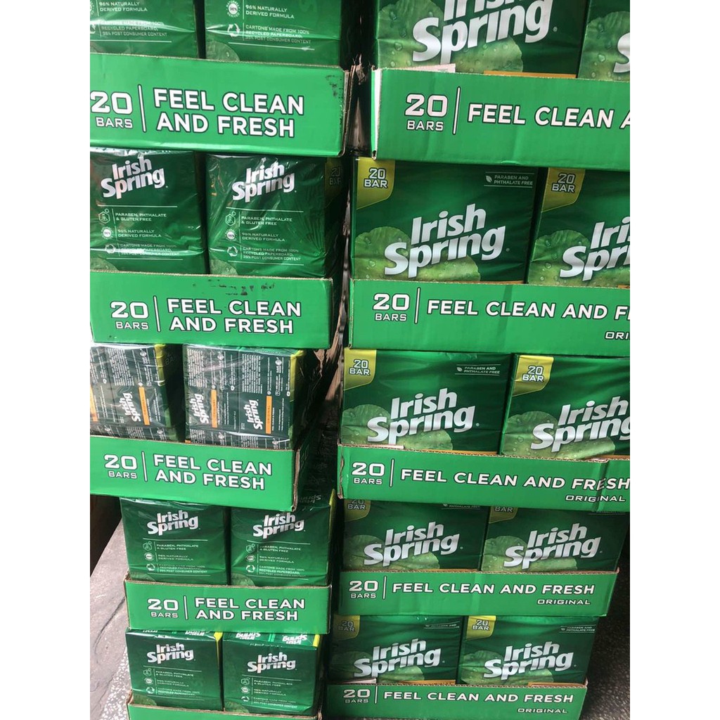 Xà bông cục Irish Spring (lốc 20 cục)