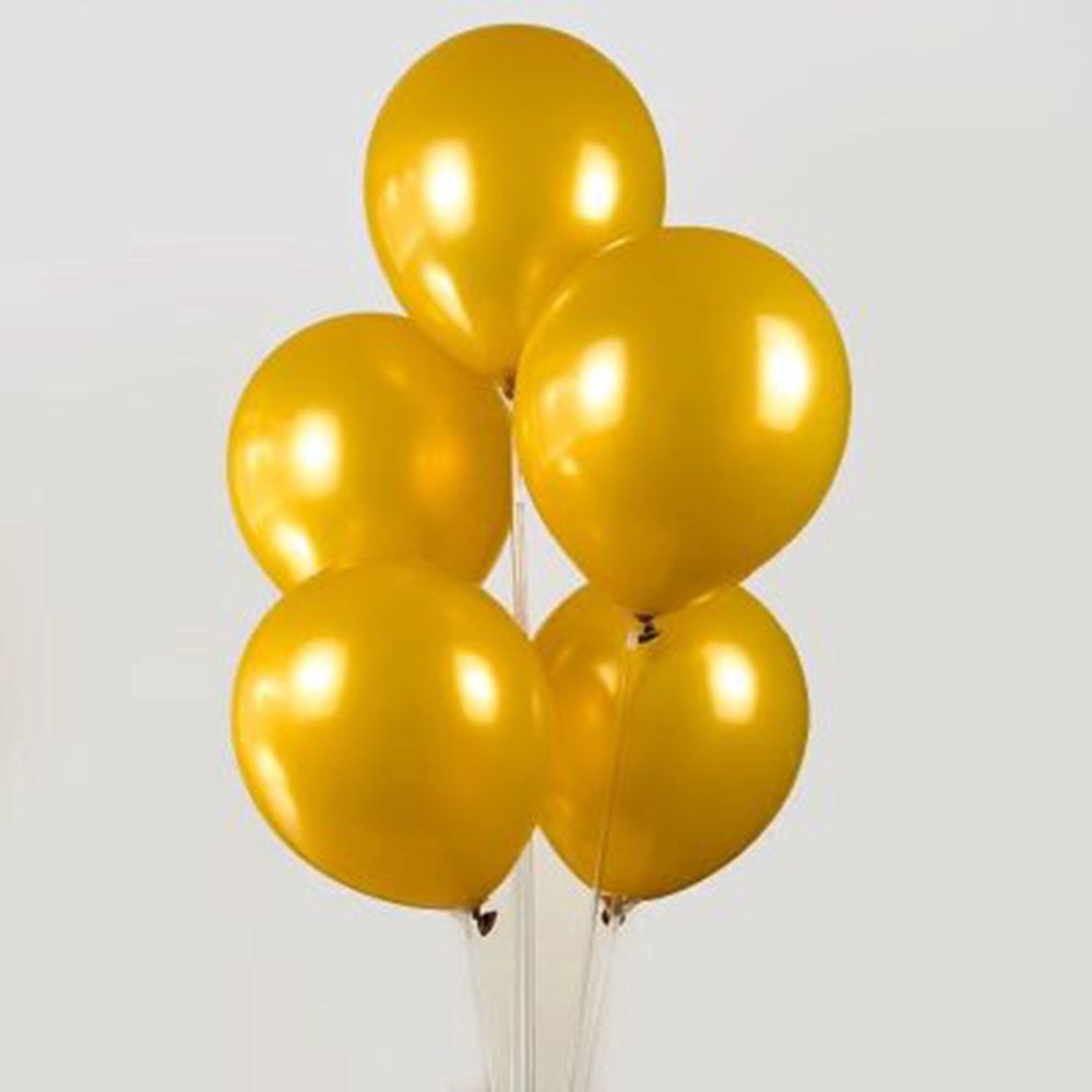 Bộ 10 bong bóng cao su nhiều màu trang trí tiệc