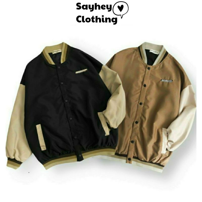 Áo khoác Bomber bóng chày Ulzzang nam nữ unisex form rộng - WASNT