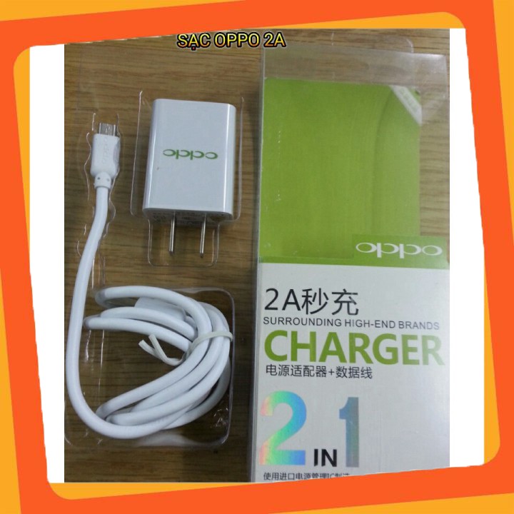 Hàng mới Bộ sạc (Nguyên bộ Cáp và Cốc) AK717 2A cho OPPO F1s (Trắng) siêu rẻ