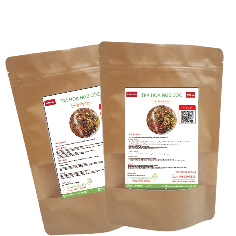 Trà hoa ngũ cốc Sasuke 1kg loại thượng hạng