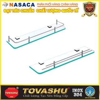Kệ kiếng 1 rào và 2 rào pass vuông (inox 304) 304-KT1 và 304-KT2