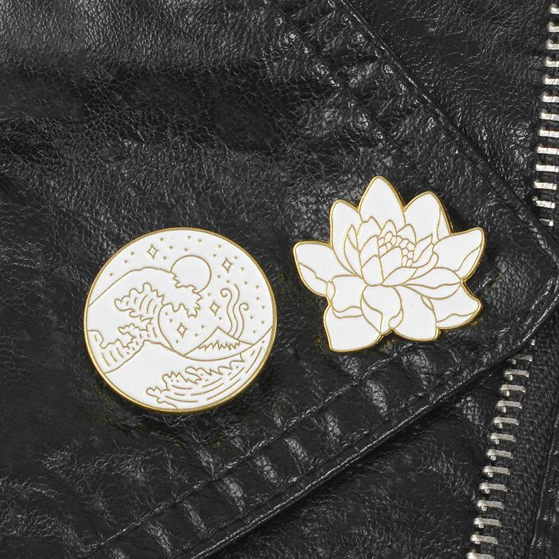 Pin cài áo hoa sen lotus - GC017