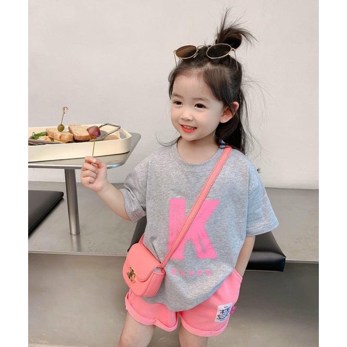 Lô mới)Áo thun cộc tay bé gái siêu đáng yêu vải cotton mềm mịn