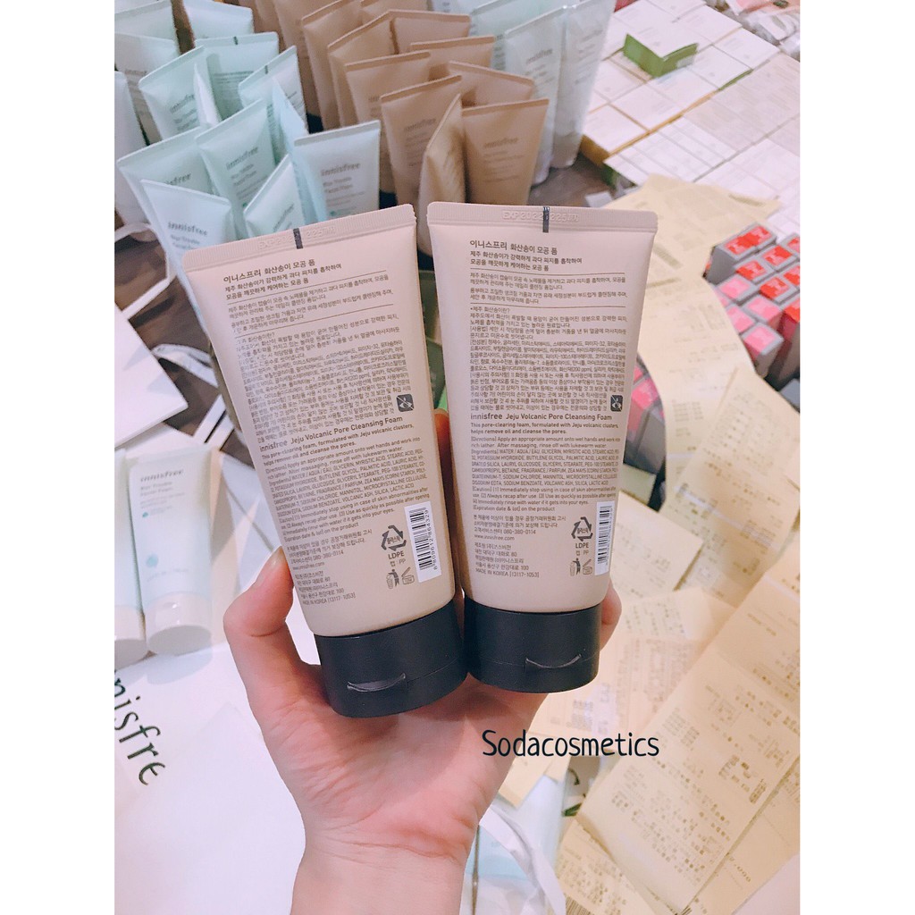 Sữa Rửa Mặt Innisfree Jeju Volcanic Pore Cleansing Foam
