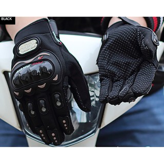 Găng tay xe máy PROBIKER dài ngón có gù, bao tay phượt cao cấp