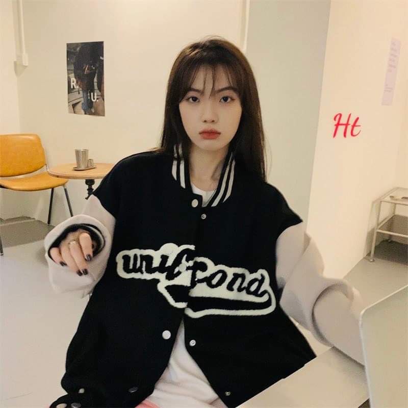 Áo khoác bomber phối tay unicon HT12