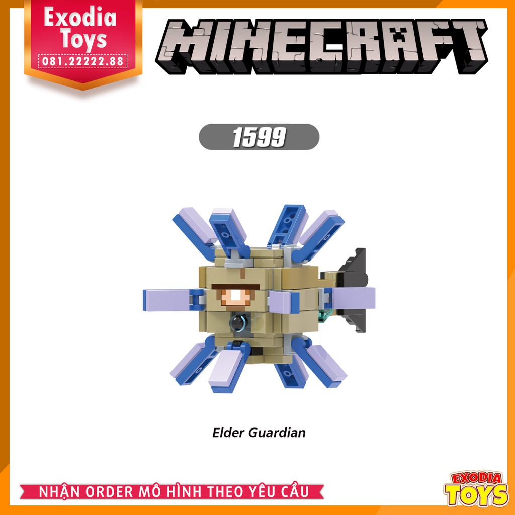 Xếp hình Minifigure nhân vật trò chơi Minecraft - Đồ Chơi Lắp Ghép Sáng Tạo - X0299