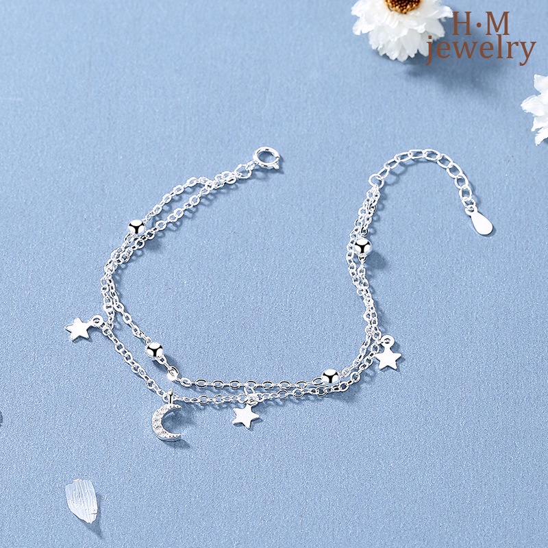 Vòng Tay Hai Lớp Bằng Bạc S925