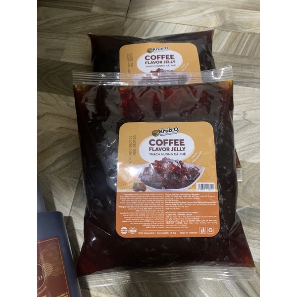 Thạch Cafe Krub O dùng cho trà sữa/đồ uống các loại cực ngon đặc biệt là topping của TS Kim Cương đen Okinawa