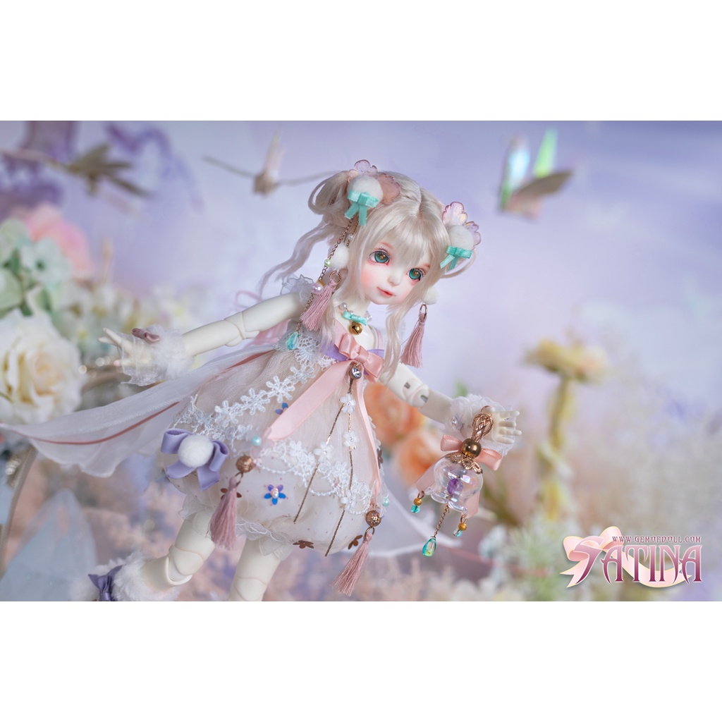 Bộ Búp Bê bjd 1 / 6 30 cm Bằng Lụa Satin Dễ Thương Cho Bé Gái Satina