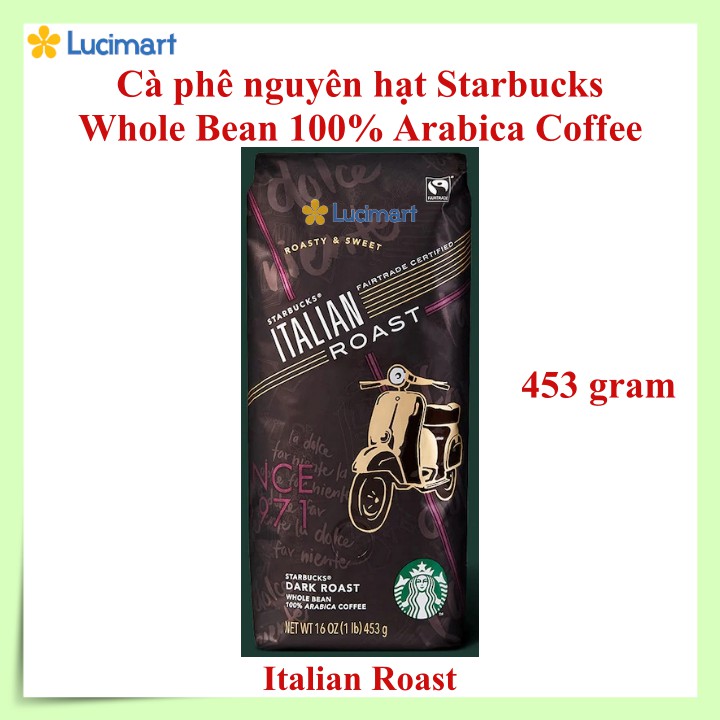 Cà phê Starbucks nguyên hạt 100% Arabica Whole Bean Coffee [Hàng Mỹ]