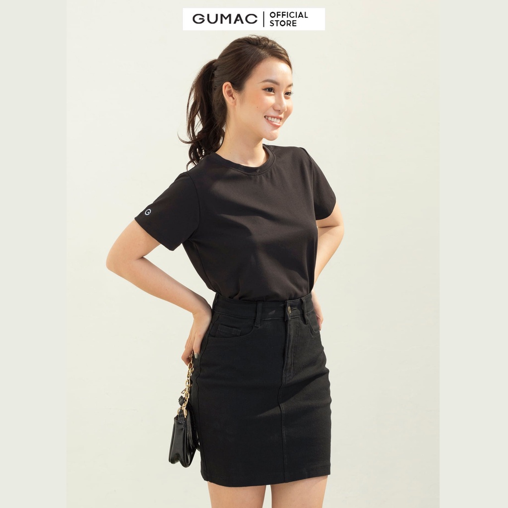 [Mã WABRGUM giảm 10% tối đa 30K đơn 99K] Áo thun nữ cổ tròn thời trang GUMAC ATC03035