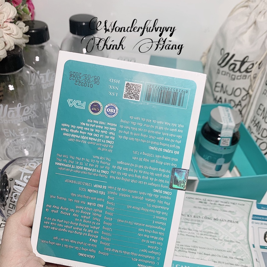 -Viên Uống Trắng Da Glutathione 600 DR Lacir