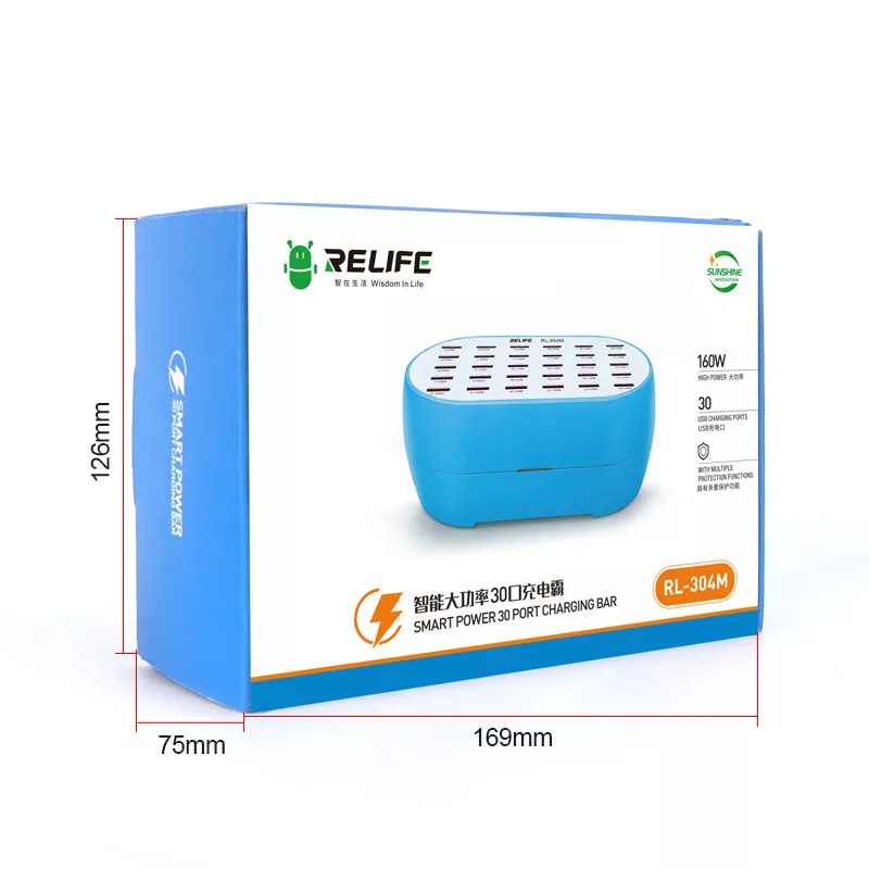 Bộ sạc 30 cổng RL-304M chính hãng