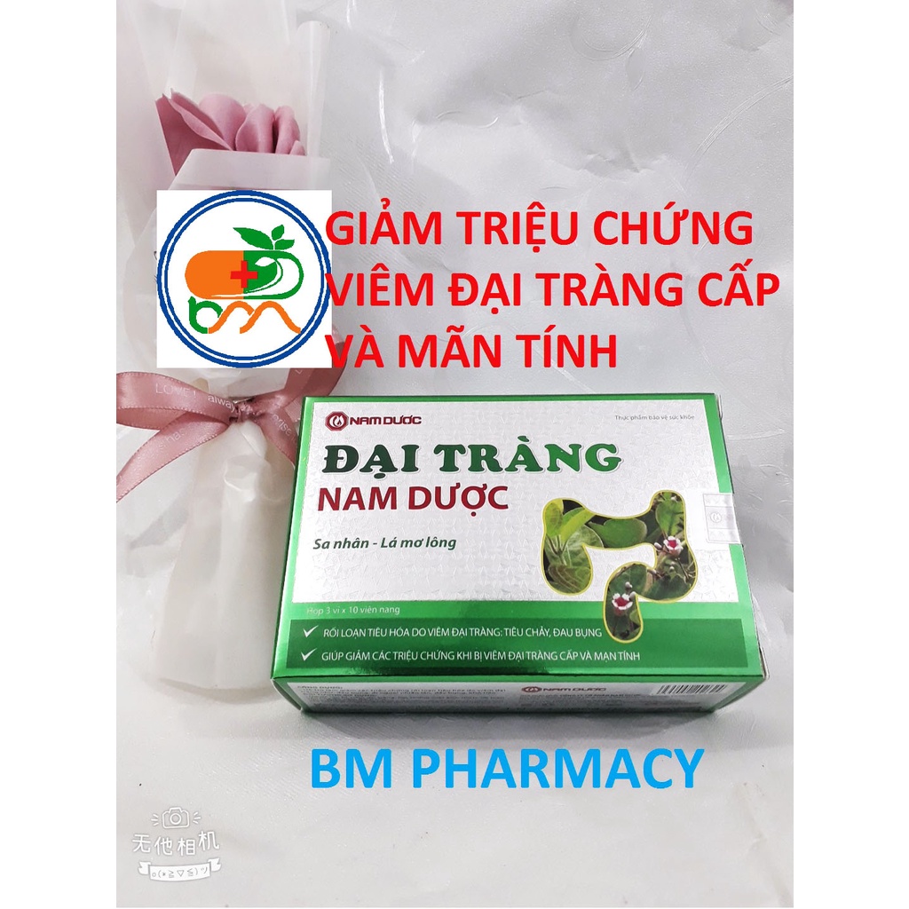 Viên uống ĐẠI TRÀNG NAM DƯỢC, giảm triệu chứng viêm đại tràng: đi ngoài nhiều lần, đầy bụng, khó tiêu, rối loạn tiêu hóa