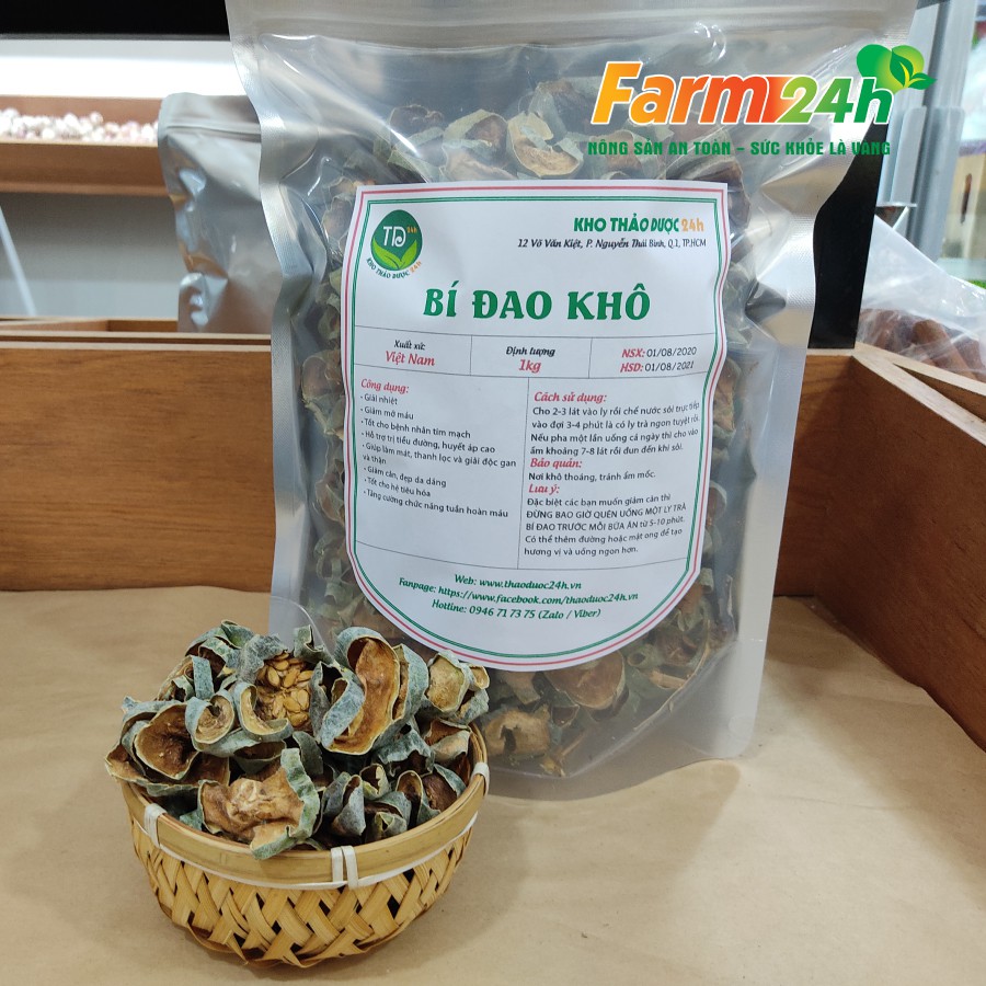 [500 gram] Bí đao khô giúp giảm cân, giải nhiệt | Farm24h